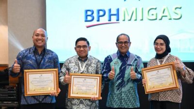 Pertagas meraih penghargaan BPH Migas 2025 atas peran strategisnya sebagai tulang punggung distribusi gas bumi nasional dan kontribusi pada ketahanan energi. (Dok. BPH Migas)